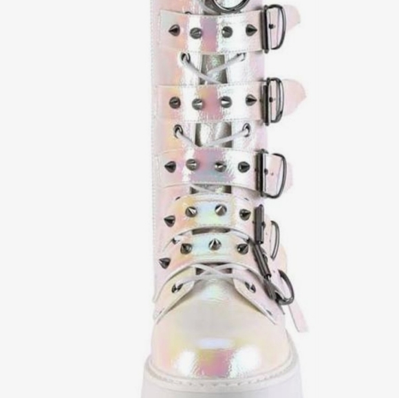 Platform combat boots - Picture 4 of 5